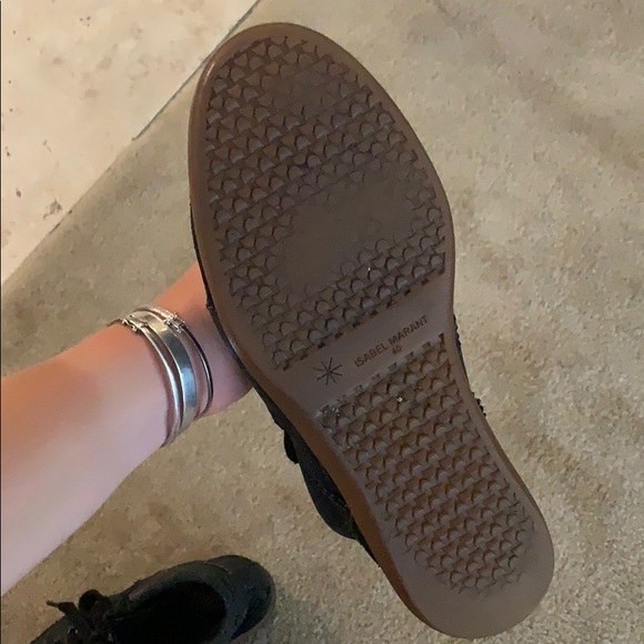 Isabel Marant Bobby Wedge Sneakers in Leather - Picture 2 of 3